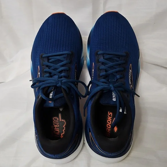 Brooks Glycerin 21 Mens Size 12 Blue Athletic Running Shoes 1104191D474 - Picture 4 of 12